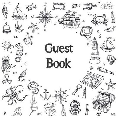 bokomslag Guest Book, Visitors Book, Guests Comments, Vacation Home Guest Book, Beach House Guest Book, Comments Book, Visitor Book, Nautical Guest Book, Holiday Home, Bed & Breakfast, Retreat Centres, Famil...