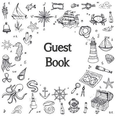 Guest Book, Visitors Book, Guests Comments, Vacation Home Guest Book, Beach House Guest Book, Comments Book, Visitor Book, Nautical Guest Book, Holiday Home, Bed & Breakfast, Retreat Centres, Family 1