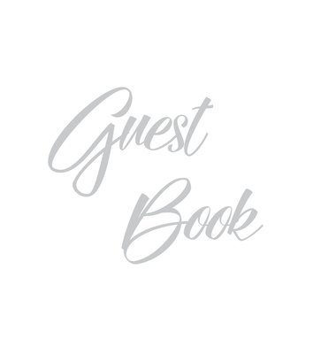 Lollys Publishing - Silver Guest Book, Weddings, Anniversary, Party's, Special Occasions, Memories, Christening, Baptism, Wake, Funeral, Visitors Book, Guests Comments, Vacation Home Guest Book, Beach House Guest Book, Comments Book and Visitor Book (Hardback), Inbunden