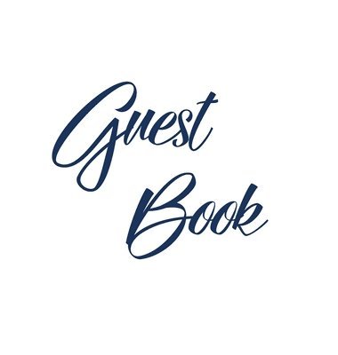 bokomslag Navy Blue Guest Book, Weddings, Anniversary, Party's, Special Occasions, Memories, Christening, Baptism, Visitors Book, Guests Comments, Vacation Home Guest Book, Beach House Guest Book, Comments