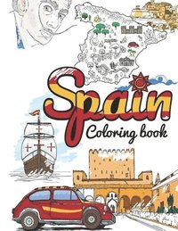 bokomslag Spain Coloring Book: Adult Colouring Fun, Stress Relief Relaxation and Escape