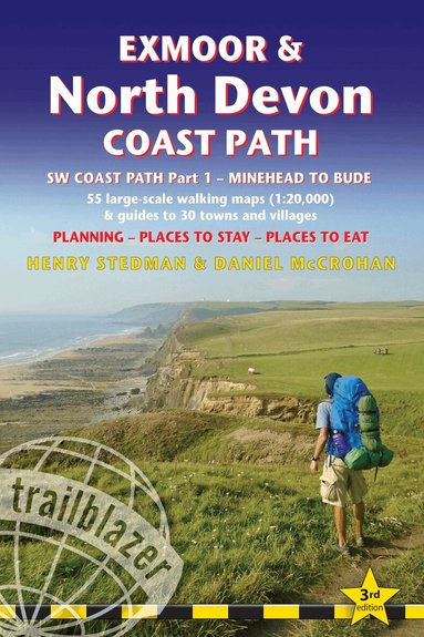 Henry Stedman, Daniel McCrohan - Exmoor & North Devon Coast Path Trailblazer Walking Guide, Häftad