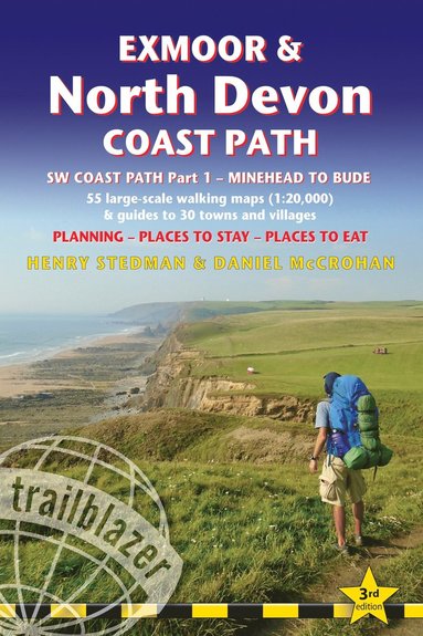 bokomslag Exmoor & North Devon Coast Path Trailblazer Walking Guide