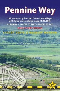 bokomslag Pennine Way - guide and maps to 57 towns and villages with large-scale walking maps (1:20 000)