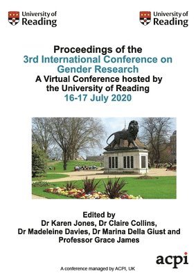 bokomslag ICGR20-Proceedings of the 3rd International Conference on Gender Research