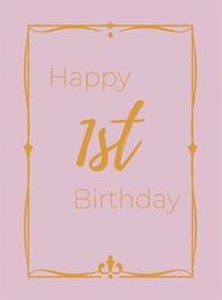 bokomslag Happy 1st Birthday Guest Book (Hardcover)