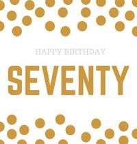 bokomslag Happy 70th Birthday Guest Book (Hardcover)