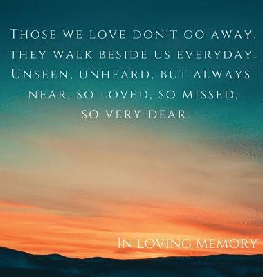 Funeral book, in loving memory (Hardcover) 1