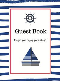 bokomslag Nautical Guest Book Hardcover