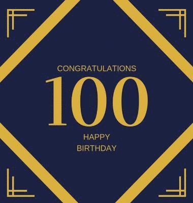 bokomslag Happy 100th Birthday Guest Book (Hardcover)
