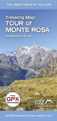 bokomslag Tour of Monte Rosa Trekking Map