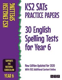 bokomslag KS2 SATs Practice Papers 30 English Spelling Tests for Year 6