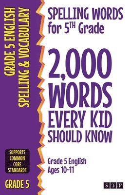 STP Books, Stp Books - Spelling Words for 5th Grade, Häftad