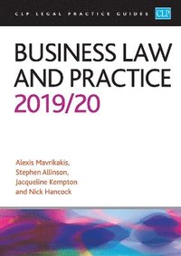 bokomslag Business Law and Practice 2019/2020