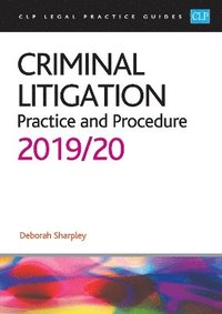 bokomslag Criminal Litigation: 2019/2020