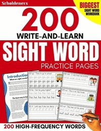 bokomslag 200 Write-and-Learn Sight Word Practice Pages