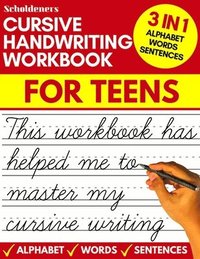 bokomslag Cursive handwriting workbook for teens