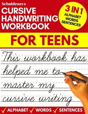 bokomslag Cursive handwriting workbook for teens