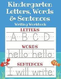 bokomslag Kindergarten Letters, Words & Sentences Writing Workbook