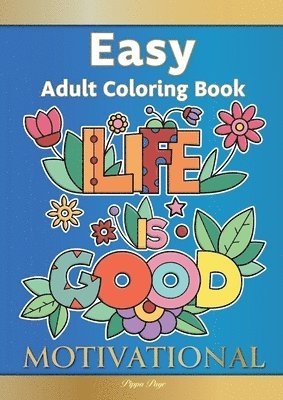 bokomslag Easy Adult Coloring Book MOTIVATIONAL