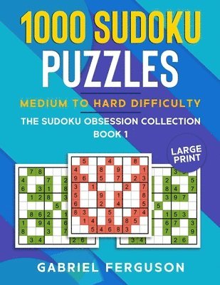 1000 Sudoku Puzzles Medium to Hard difficulty 1