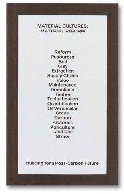 Material Cultures - Material Reform, Häftad
