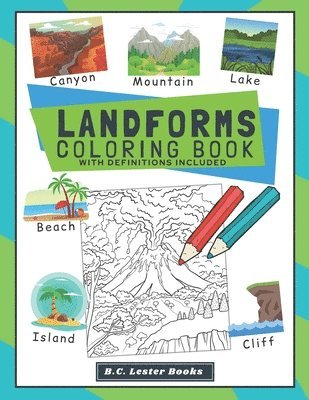Landforms Coloring Book With Definitions Included 1