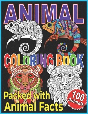 Animal Coloring Book: Animal Coloring Book For Kids. A Color, Discover, and Learn Coloring Book. 1