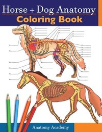 bokomslag Horse + Dog Anatomy Coloring Book