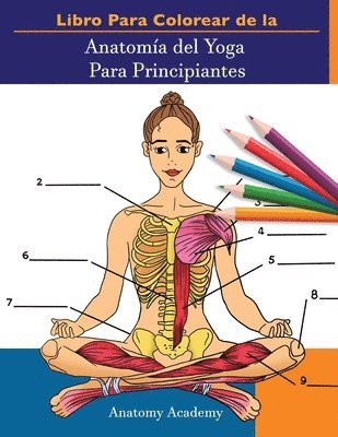 bokomslag Libro Para Colorear de la Anatoma del Yoga Para Principiantes