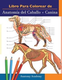 bokomslag Libro para colorear de Anatomia del Caballo + Canina