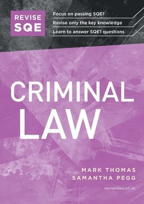 Revise SQE Criminal Law 1