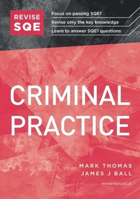 bokomslag Revise SQE Criminal Practice