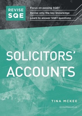 bokomslag Revise SQE Solicitors' Accounts