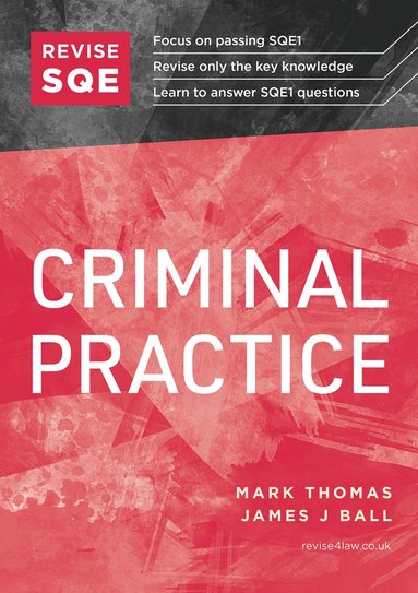 bokomslag Revise SQE Criminal Practice