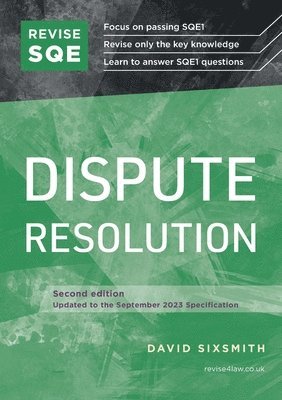 Revise SQE Dispute Resolution 1