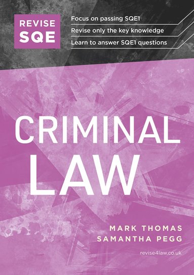 bokomslag Revise SQE Criminal Law