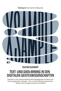 bokomslag Text- und Data-Mining in den digitalen Geisteswissenschaften