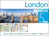 bokomslag London PopOut Map - pocket size pop up map of London