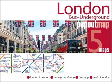 bokomslag London Bus and Underground PopOut Map