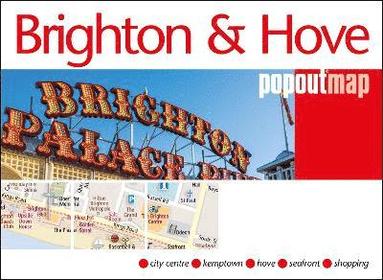 bokomslag Brighton and Hove PopOut Map