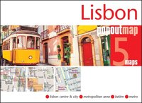 bokomslag Lisbon PopOut Map - pocket-size, pop-up map of Lisbon