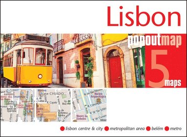 bokomslag Lisbon PopOut Map - pocket-size, pop-up map of Lisbon