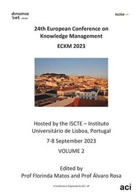 bokomslag ECKM vol 2- Proceedings of the 24th European Conference on Knowledge Management-VOL 2