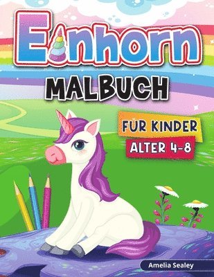 bokomslag Einhorn Malbuch fr Kinder