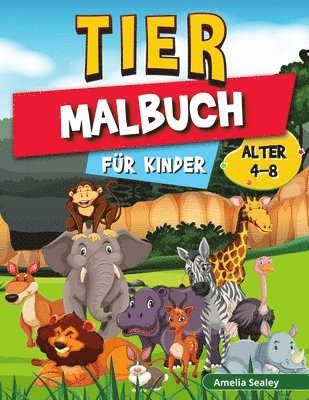 bokomslag Tier-Malbuch fr Kinder