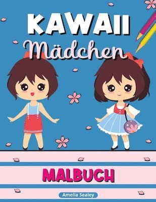 bokomslag Kawaii Mädchen Malbuch