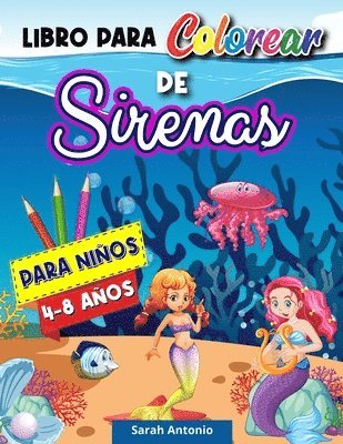 bokomslag Libro para Colorear de Sirenas