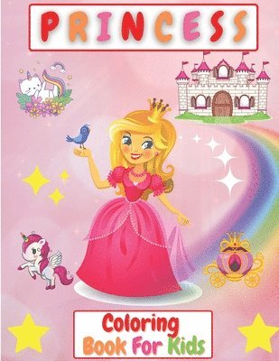 bokomslag Princess Coloring Book For Kids