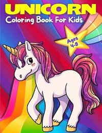 bokomslag Unicorn Coloring Book For Kids Ages 4-8